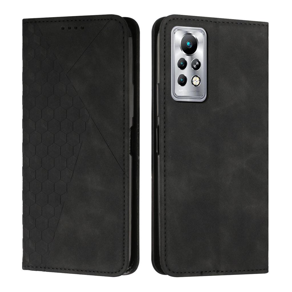 Rhombus Skin-Feel Magnetic Phone Case for Huawei Honor 600 LITE/PRO