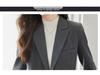 Women's 2024 Double-Breasted Black Suit Set: Elegant Professional Blazer Uniform for Hotel Managers