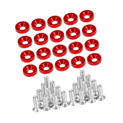 License Plate Screws Fastener Kit Shockproof Mounting Pad Hardware for Auto Car Plate Frame Decorative Support