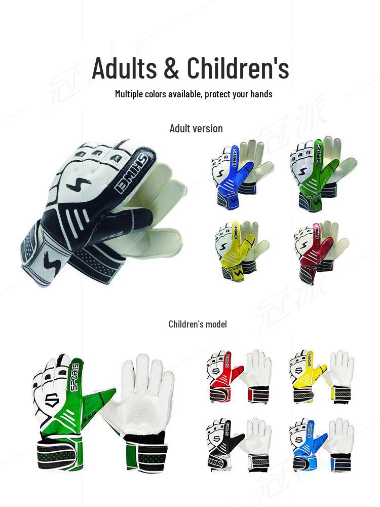 Professional Non-Slip Soccer Goalkeeper Gloves with Finger Protection for Adults and Kids