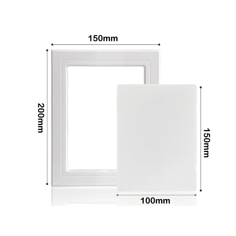 Self-adhesive Access Panel Door White Removable Opening Flap Cover Plate Plastic Hinged Access Hatch Doors Wall Ceiling