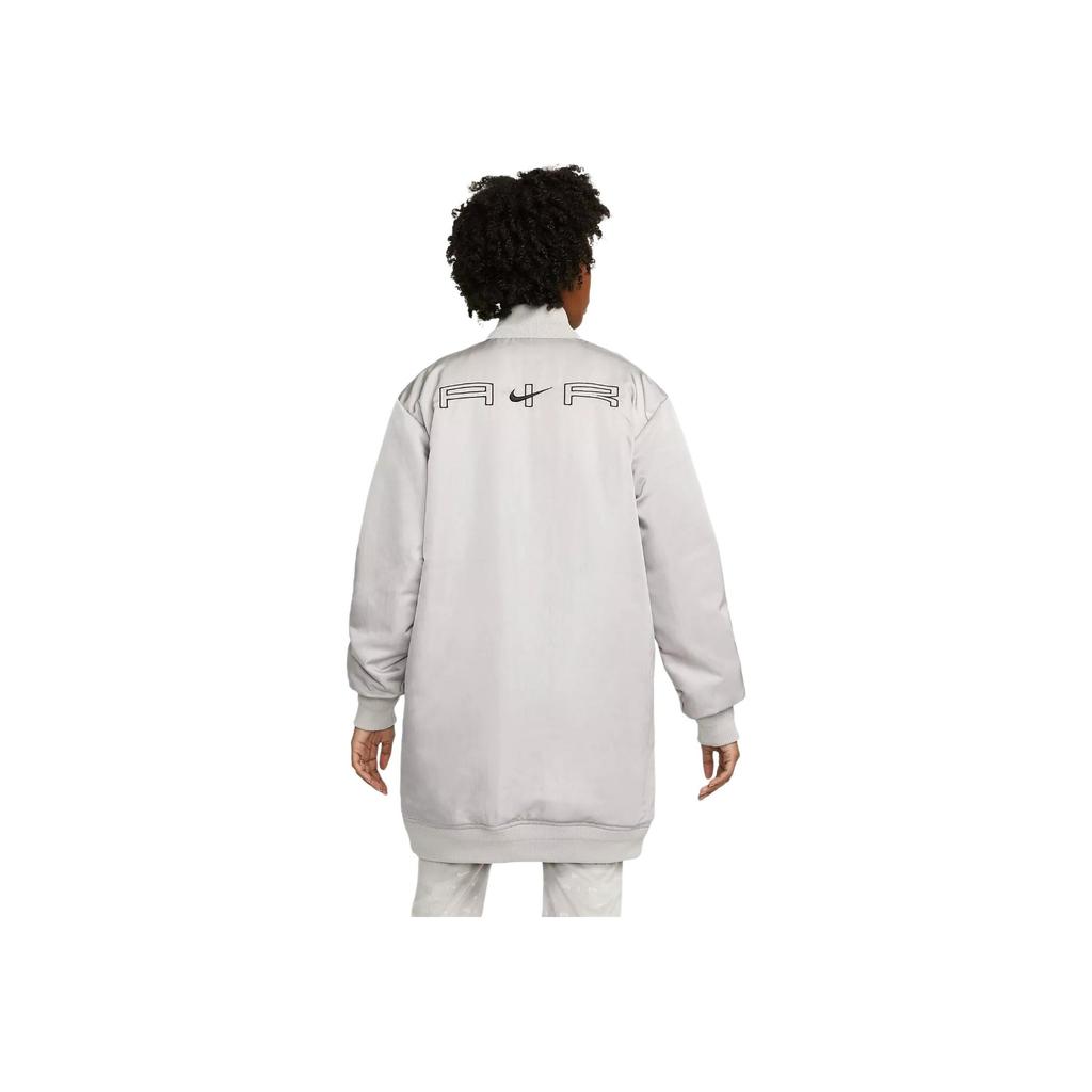 Nike Kurtka damska Air Therma-FIT z syntetycznym wypełnieniem średniej długości, luźna, ciepła, kolor College-Grey DD4641-033