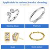10/50pcs Sterling Silver Cleaning Polishing Cloth Clean Wipe For Professional Jewelry Tool And Equipment Individually Package