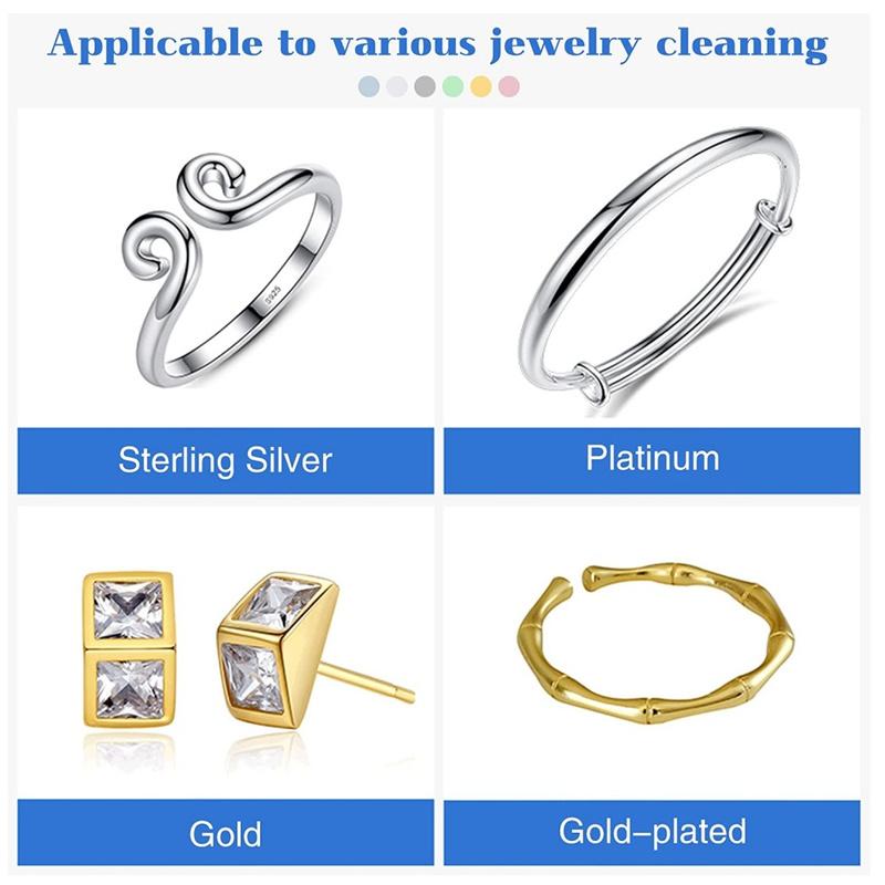 10/50pcs Sterling Silver Cleaning Polishing Cloth Clean Wipe For Professional Jewelry Tool And Equipment Individually Package