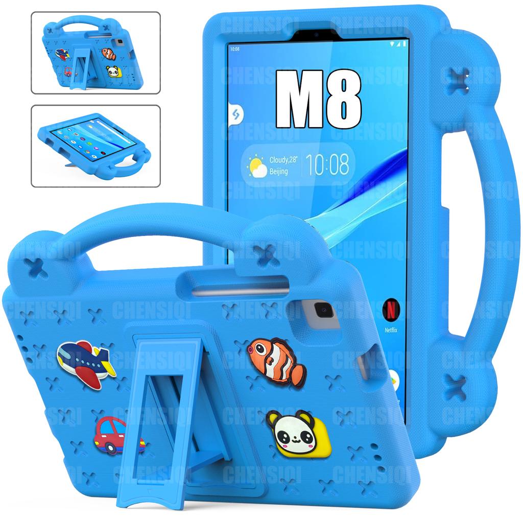 Kinderhülle Für Lenovo Tab M8 (4. Gen) 8 Zoll TB300FU Tab M8 (3. Gen) TB-8506F Tab M8 HD TB-8505F Stoßfeste Hülle mit Griff und Ständer
