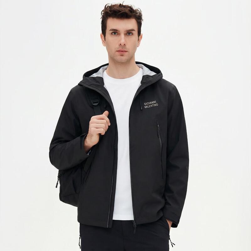 Giovanni Valentino Men s Lightweight Waterproof Hooded Jacket 2XL