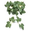 100/10Pcs Artificial Flowers Fake Rose Heads with Stems Valentines Day Gift DIY Wedding Bouquet Decorations Green Leaves