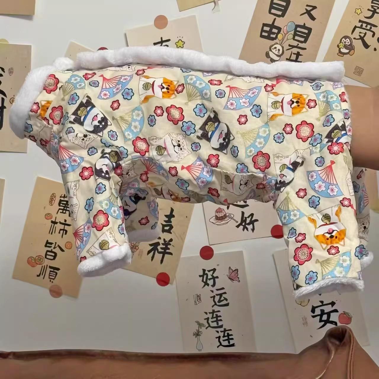 

Girl Dog Clothes Winter Dog Costume Rompers Puppy Yorkie Pomeranian Maltese Poodle Bichon Schnauzer Clothing New Year Pet Coat S