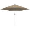 Vidaxl Cover For Garden Umbrella, Taupe Color, 300 Cm