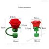 Rose Flower Silicone Straw Cover for Stanley Cup 10MM Silicone Flower Shape Drinking Dust Cap Straw Tips Cover Cup Accessories