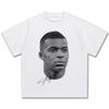 2026 Nouveau Populaire Vintage Match de Football Rétro Orange Motif Dessin Animé Tenue Quotidienne T-shirt Doux