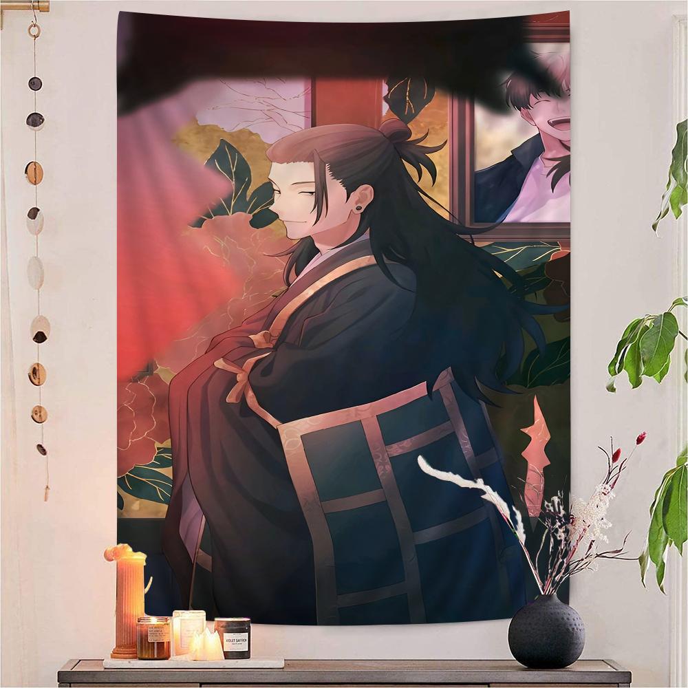 Kaisen Suguru Geto Chart Tapestry for Living Room Home Dorm Decor Art Home Decor