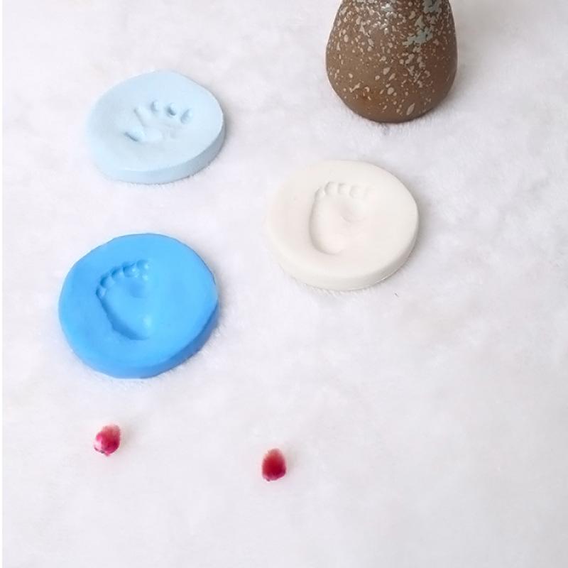 Baby Handprint Mud Commemorative Baby Hand And Foot Print Mud Newborn Handprint Footprint Making Handprint