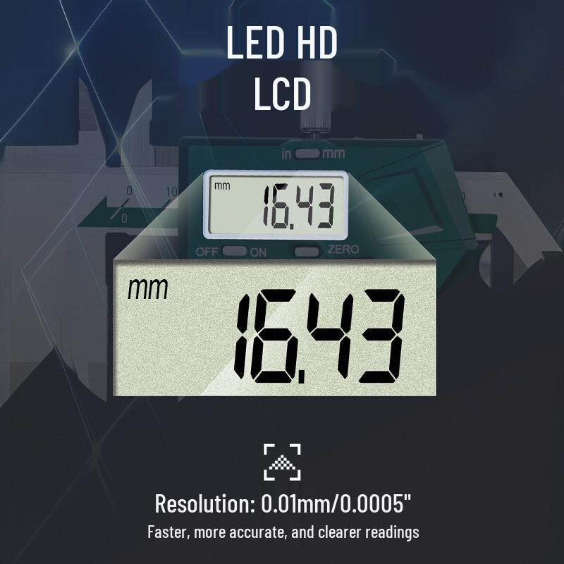 INSIZE High-Precision Digital Stainless Steel Caliper 1108-200C