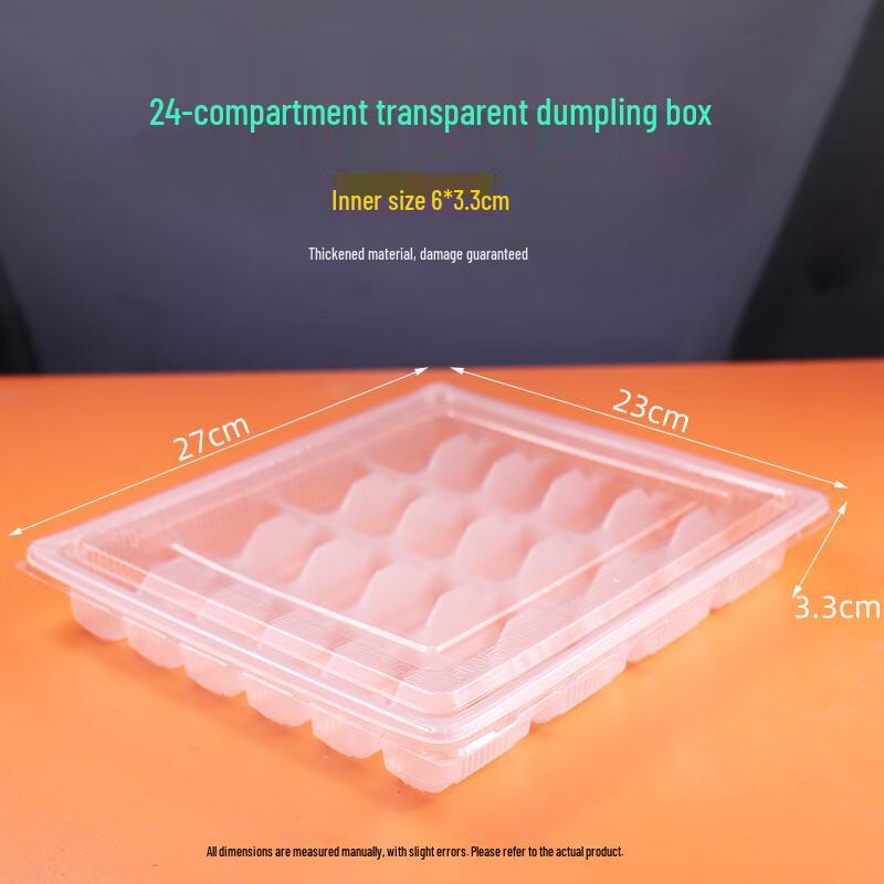 Disposable 24-Grid Dumpling Storage Containers