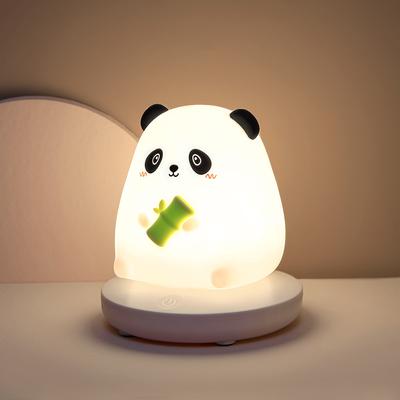 LED Night Lights for Children Bedroom Cute Animal Pig Rabbit Lamp Touch Sensor Dimmable Child Holiday Gift USB Rechargeable