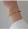 18K Gold Retro Heart-Shaped Peacock Tail Bracelet - Women's Summer Fashion Jewelry