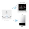 Termostat inteligent WiFi Tuya RF433 pentru perete și desktop cu baterie și control prin aplicație mobilă pentru încălzire prin pardoseală.