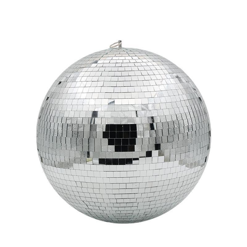 Silver Disco Reflective Ball KTV Bar Wedding Party  Disco Ball 360 ° Rotating Mirror Reflective Sphere