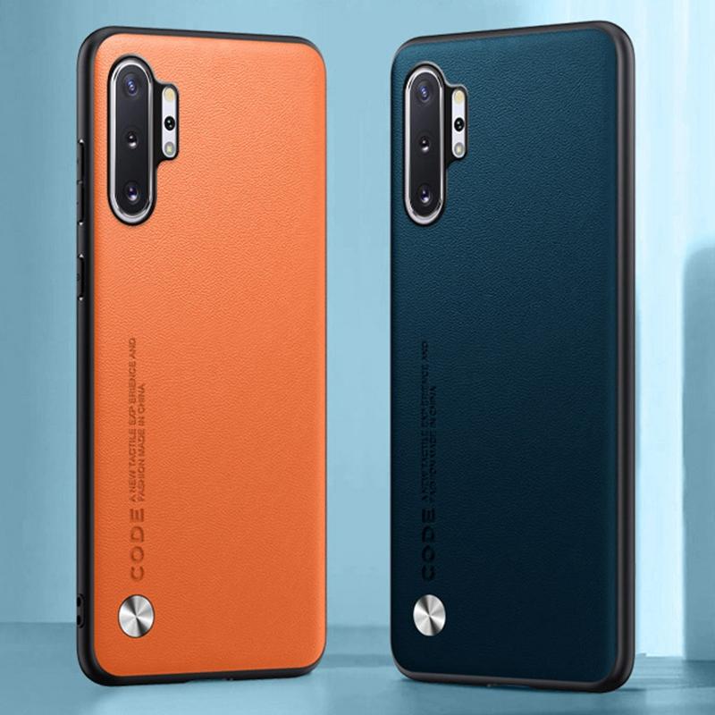 Custodia Lussuosa in Ecopelle PU per Samsung Galaxy Note 10 Plus Cover Posteriore Custodia per Telefono in Silicone Protezione Completa per Samsung Note10 Plus 5G