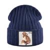 Hats For Knitted Fashion New Men Women Wolf Pattern Skullies Beanies Unisex Knitting Streetwear Hip Hop Bonnet Caps Kpop Gorras