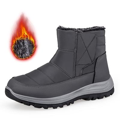 Fashion Men Boots Snow Outdoor Men's Shoes Plus Size Men's Winter Boots Plush Shoes Men Waterproof Men's Boots Male Footwear Work Shoes