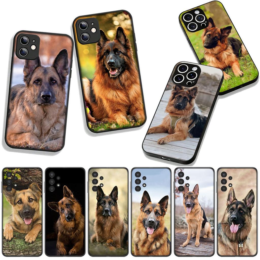 Phone Cover German Shepherd Lovely Dog Casing for Apple iPhone 16 15 14 Plus 13 12 Mini 17 Pro Max + ProMax 16E Air 15+ Case