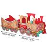 Gingerbread Christmas Train Box Holiday Decor for Mantel, Desk, Home & Party Festive Decorative Storage for Office, Living room