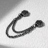 2Pcs Magnetic Clothing Clips with Chain Multi-Function Metal Clothes Magnet Pins Men Women Scarf Shirt Sleeve Pants Button Clip Accessories