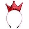 Kids Girl Sequins Crown Headband for Women Sweet Birthday Party Festival Decoration Headwear Hairband