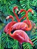 RUOPOTY Acrylic Painting By Numbers Flamingo Animals Paint On Canvas Coloring By Numbers Gift Home Decor Wall Room