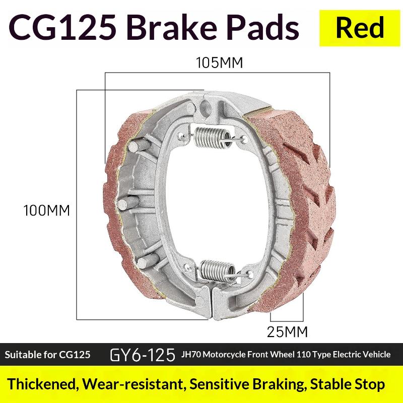 Motorcycles Brake Shoes Brake Pad Block Cg125 For Gy6 50 Gy6 80 Gy6 125 Cg125 Cg150 139Qmb 152Qmi 156Fmi Scooter Moped Atv