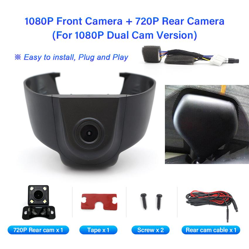 Hidden Wifi 1080P Dash Cam Car Camera Car Dvr Video Recorder Original For Jeep Cherokee KL Low Configuration 2015 2016 2017 2018