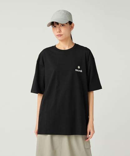 Snow Peak Soft Cotton Relaxed Logo T-Shirt TS-25AU006, Short Sleeve, Men's/Women's, Size L, Black