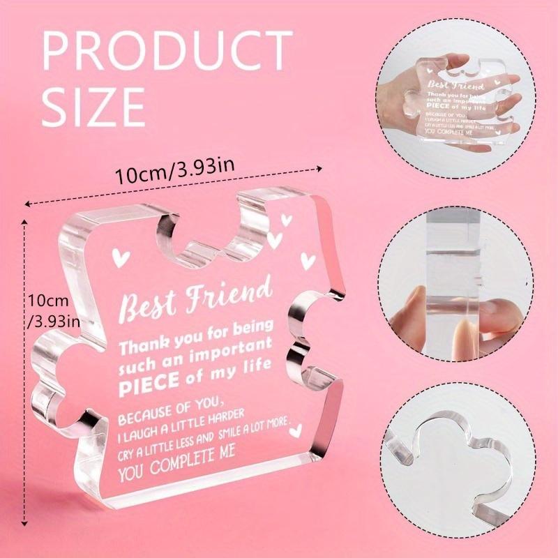 Unique Best Friend Plaque - Heartfelt Appreciation Gift for BFFs & Sisters