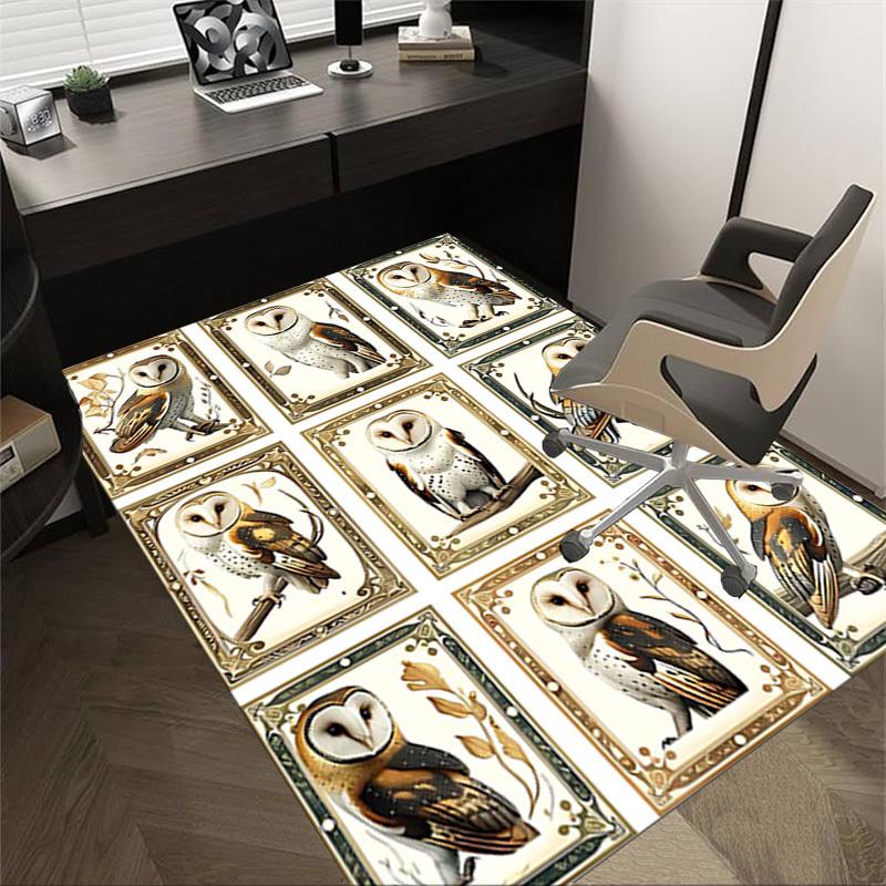 

1PC Owl Artwork Extra Large Non-Slip Floor carpet, Office, family, bedroom, Studio - Large Area Rug Indoor Rugs, Vibrant Colors-W225 60cm by 90cm
