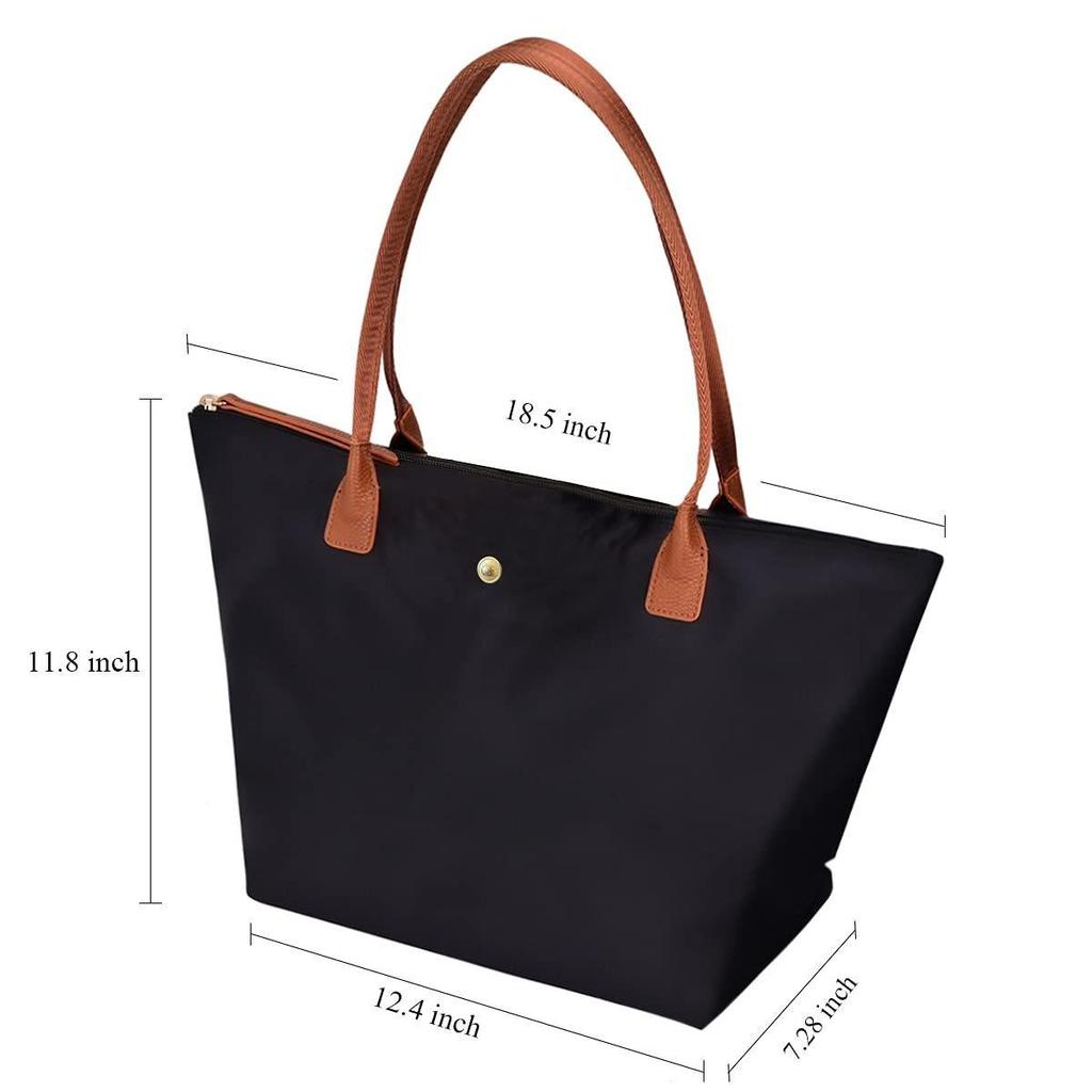 Bolso Plegable de Tela Oxford de Gran Capacidad para Empanadillas - Bolso de Mano y Bandolera para Mujer