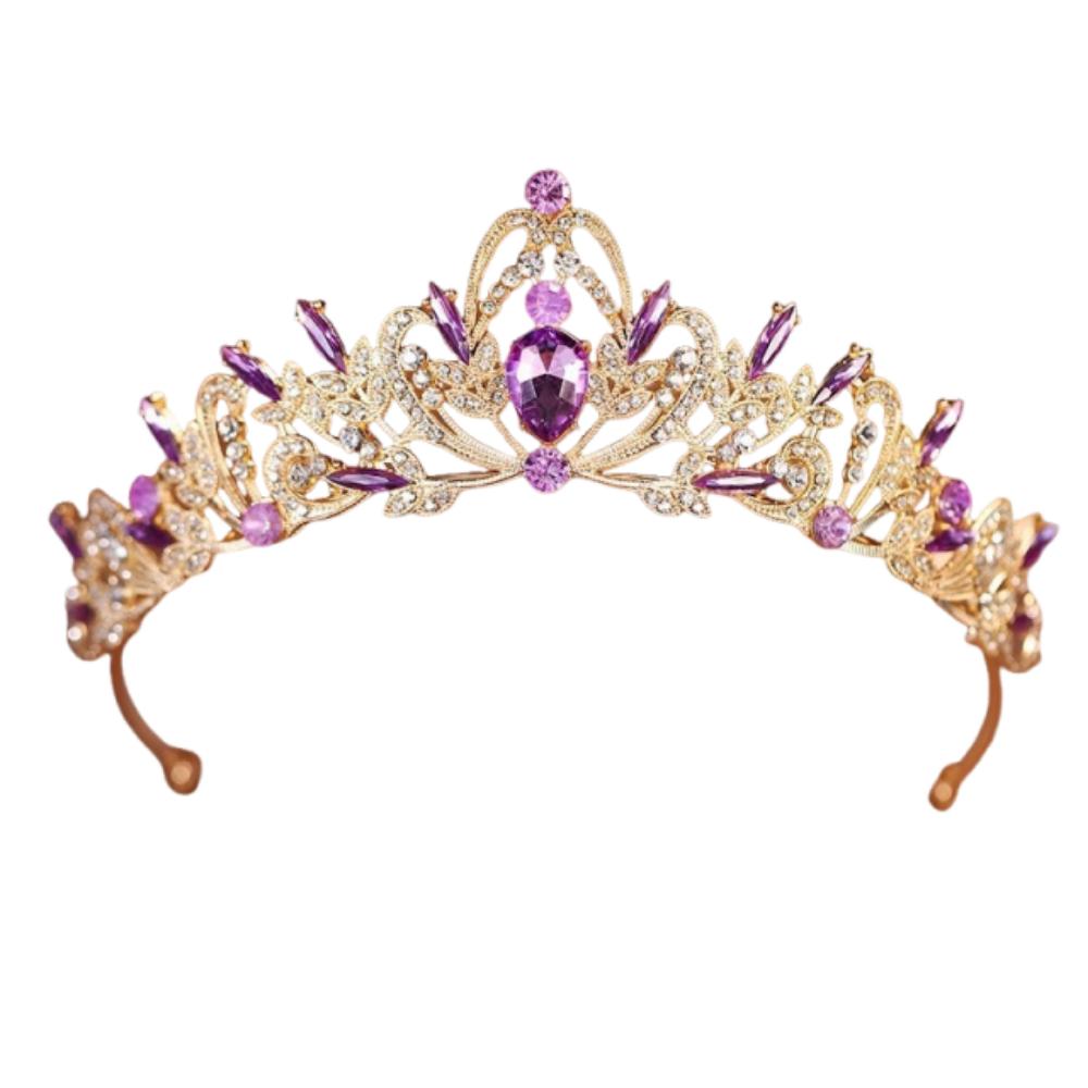 Crystal Queen Princess Crown Baroque Diadem Headwear Headband Bride Tiaras  Wedding Party