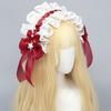 Jk Lolita Lace Headband Sweet Anime Maid Cosplay Headdress Cute Ruffled Hairband  Cosplay Accessory