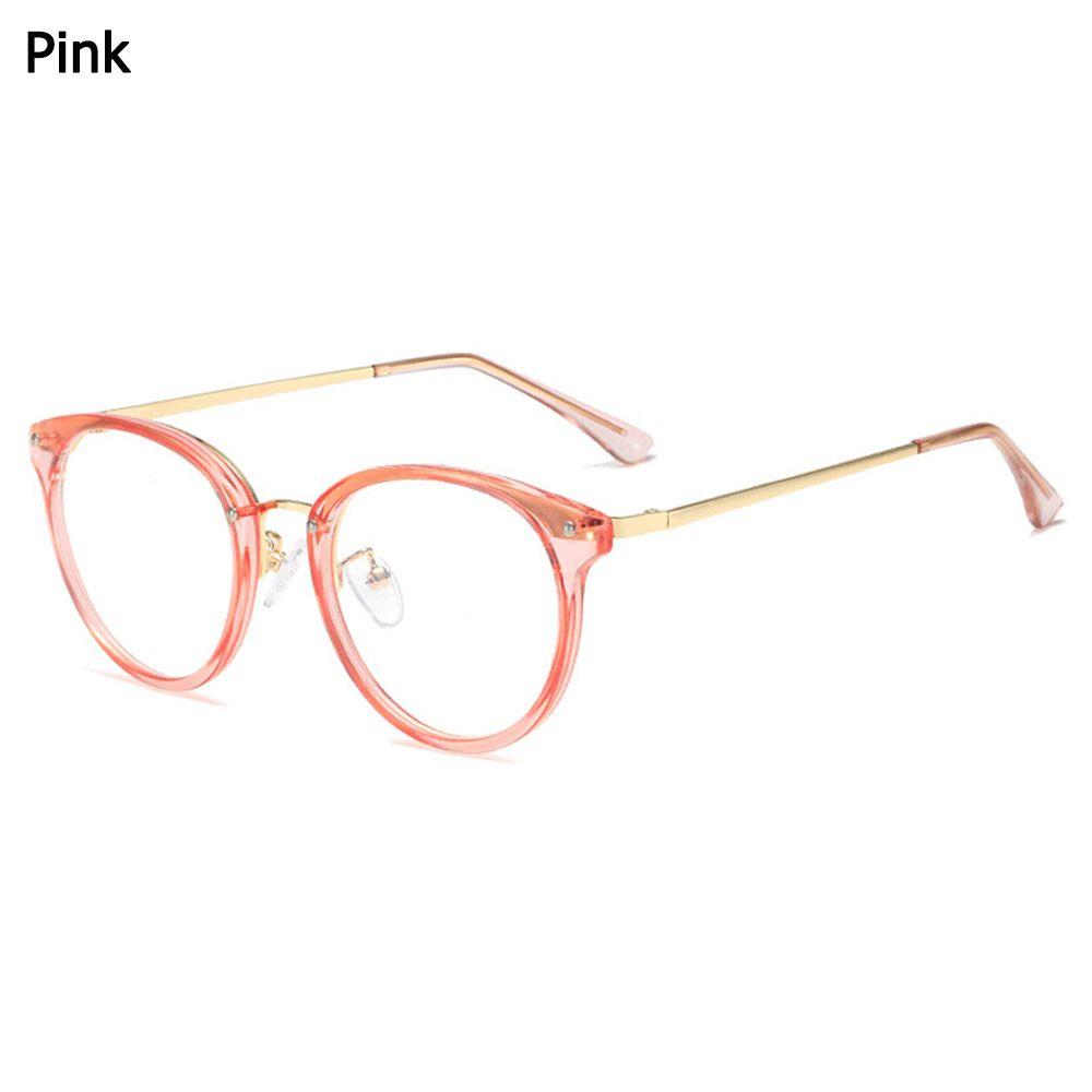 Women Vision Care Round Frame Anti-UV Blue Rays Glasses Computer Goggles Eyewear Eyeglasses