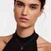 Colorful Zircon Alphabet Necklace: Women's European & American Design
