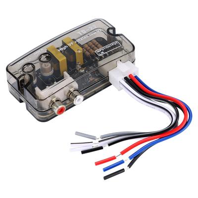 12V Auto Car Audio Converter RCA Stereo High To Low Adjustable Frequency Line Speaker Level Converter Adapter