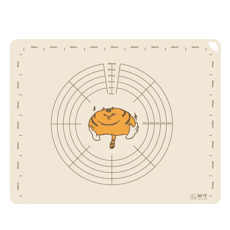 Shu Ke Large Orange Cat Silicone Kneading Mat