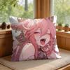 Yae Miko Genshin Impact Cushion Cover Square Short Plush Pillow Case Living Room Sofa Home Decor Funda X