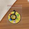 Egg Party Rotating Cartoon Animal Keychain: Classic Game Accessory and Children's Gift