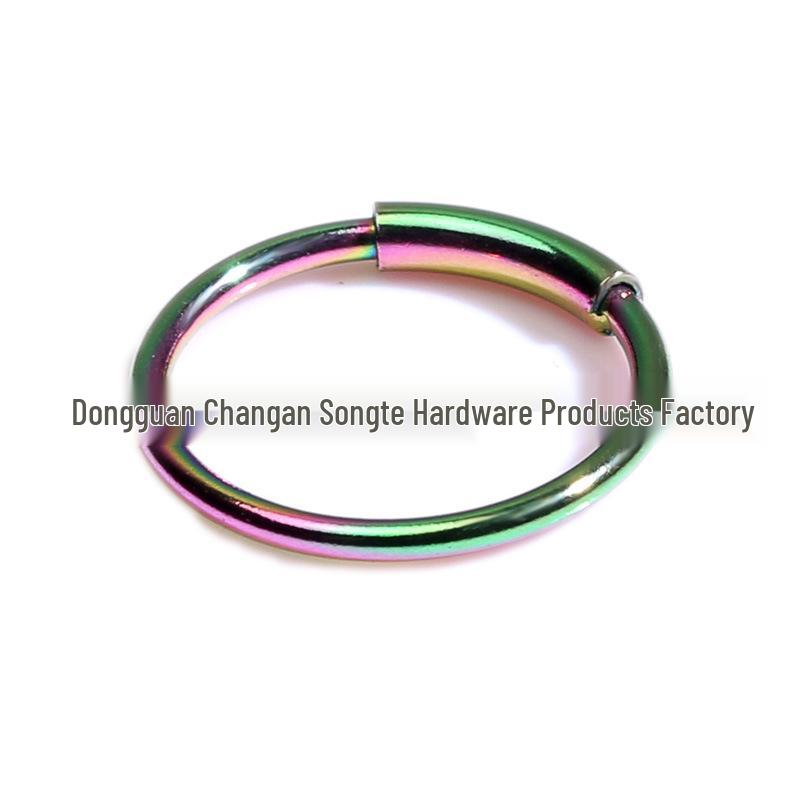 Round Stainless Steel Fake Septum Nose Ring - European & American Style Body Jewelry