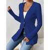 DAFIFY Women's Fashion Casual Solid Color Print Autumn Winter Long Sleeve Jackets & Coats