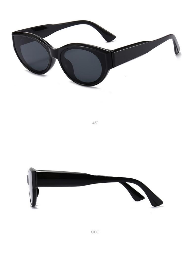 Fashion Black Cat Eye Sunglasses Women Small Frame UV400 Protection Outdoor Driving Sunshade Eyewear for Men and Women