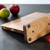 BILL. F Natural Acacia Magnetic Knife Block Kitchen Knife Holder Rack. A Knife Storage Organizer with Strong Magnets, Suitable for Displaying and Stor
