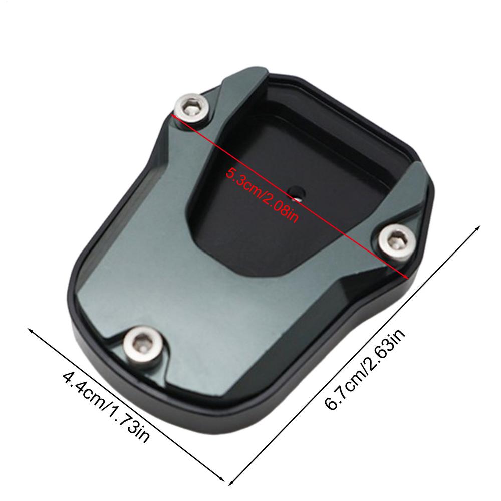 Kickstand Plate Aluminum Alloy Parking Support Stand Wear-Resistant Heavy-Duty Motorbike Accessories For Daily Commuting Camping